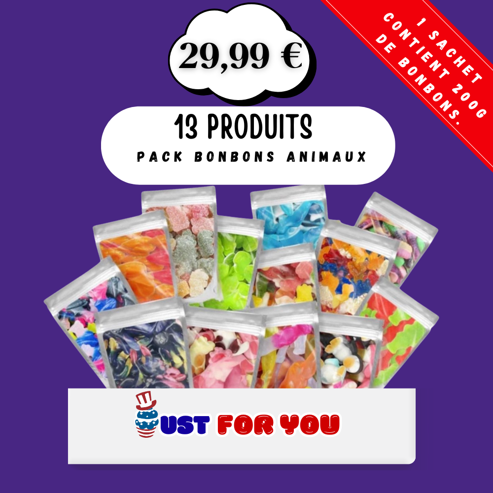 PACK BONBONS ANIMAUX