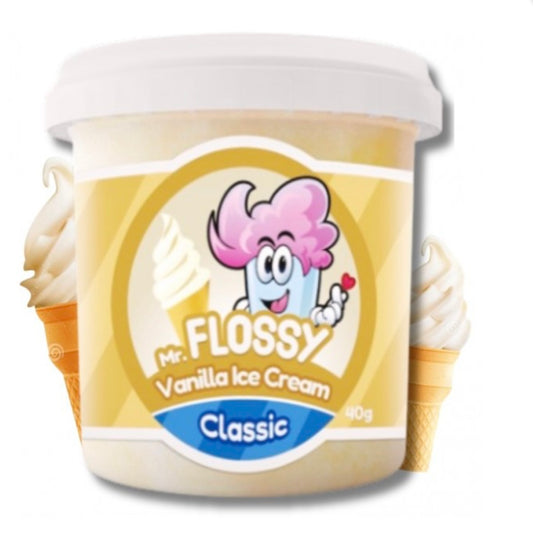 Mr Flossy Barbe à papa classic Glace Vanille ✨