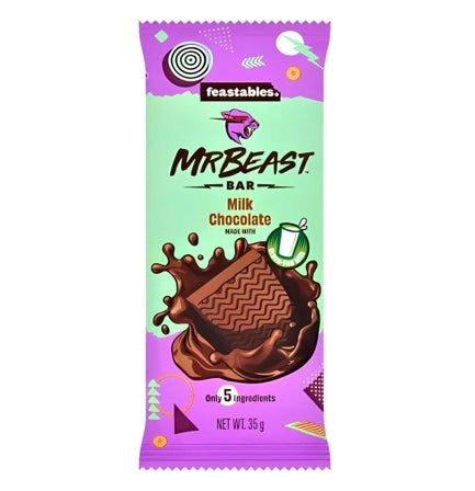 Mr Beast Feastables Chocolate Bar Milk Chocolate Small 🍫