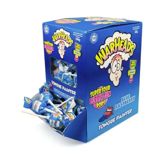 Warheads - Sucette Super sour Bubblegum  Blue Raspberry